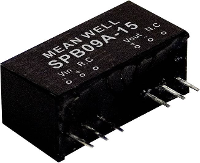 MW Mean Well SPB09B 12 DC/DC convertermodule 750 mA 9 W Aantal uitgangen: 1 x Inhoud 1 stuk(s)