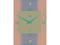 Mebus 18220 Wandklok Quartz 20 cm x 28 cm x 5 cm Beuken, Aluminium