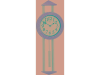 Mebus 665102 Wandklok Quartz 22 cm x 60.5 Cm x 6 cm Zilver, Esdoorn