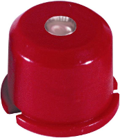 MEC 1D08 1D08 Druktoets kap Rood 1 stuk(s)
