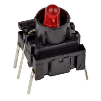 MEC 3FTH980 Multimec 3F Series Schakelaar 24 V 50 mA Moment Rood (l x b x h) 10 x 10 x 10.40 Mm IP67 1 stuk(s)