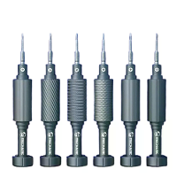 Mechanic 6 in 1 Mini Schroevendraaier Set Precisie Magnetisch Siliconen Magnesium Legering Geluiddemping Lager voor iPho