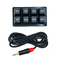 Mechanisch toetsenbord voor ICOM IC 705 IC 7610 kortegolfradio SSB CW RTTY controller vervangbare schakelaars toetsaansl