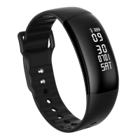 0.87Inch A69 Blood Pressure Heart Rate Monitor Pedometer Bluetooth Smart Bracelet For Ios Android