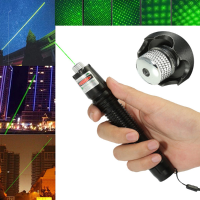 019 5Mw 532nm All Star Focused Green Laser Pointer+light Star Cap