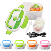1.05L 12v Portable Car Electric Heating Insulation Lunch Boxes Food Warmer Container