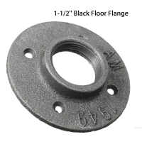1 1/2 Inch Malleable Iron Floor Flange Steel Iron Pipe Fitting Wall Mount