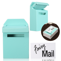 1/12 Scale Colorful Mailbox Diy Dollhouse Miniature Furniture Accessories For Dollhouse
