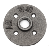 1/2 Inch Dn15 Cast Iron Steel Tube Pipe Floor Flange Industrial Style Pipe Fitting Wall Mount
