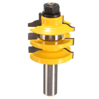 1/2 Inch Shank Stacked Rail And Stile Router Bit Woodworking Tool