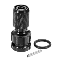 1/2 Inch Square to 1/4 Inch Hex Female Socket Adapter Drill Chuck Converter Impact Driver
