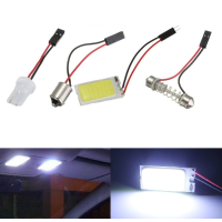 1.2W Cob 21led White Interior Light Panel T10 Ba9s Festoon Dome Car Bulb
