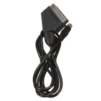 1.8M Real Rgb Scart Cable Tv Lead Black 4.5Mm Pvc Copper For Sega Saturn