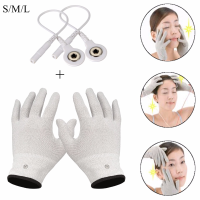 1 Pairs Electronic Conductive Therapy Gloves Face Physical Massage Pain Relief Eye Relax