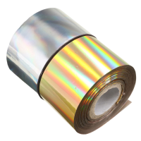 1 Roll 4cm X 110m Starry Gold Silver Nail Transfer Foil Sticker Manicure Decoration Paper