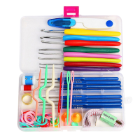 1 Set Crochet Hooks Needles Stitches Knitting Craft Case Crochet Set In Case Yarn Hook Diy Crafts Home Supplies