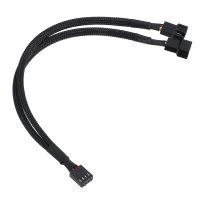 1 To 2 Fan Cable Connector Adapter PWM Fan Conversion Cable Y Splitter 4Pin Extension Cable