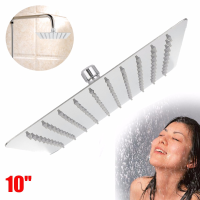 10 Inch 25*25cm Square Top Spray Shower High Pressure 304 Stainless Steel Showerhead
