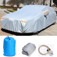 10 Layers Uv Car Cover Outdoor Waterproof Scratch Rain Snow Sun Resistant 3xl With Anti Theft Lock