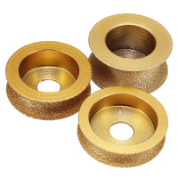 10 To 30mm Grinding Fairy Diamond Profile Wheel Half Round Vacuum Brazed Diamond Grinding Wheel