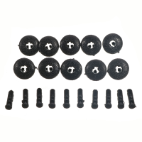 10 X Engine Side Cover Clips Black For Toyota For Lexus