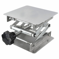 100×100×160Mm Stainless steel lifts laboratory lifts manual control Lab Lifting Platforms 4×4 Inch