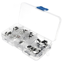 100 Pcs Diodes Kit Rectifier Schottky 1N4007 1N4148 1N5817 1N5408 1N5822 1N5399 FR107 FR207 In Component Box