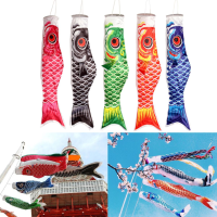 100Cm Koi Nobori Carp Wind Sock Koinobori Fish Kite Flag Hanging Decor