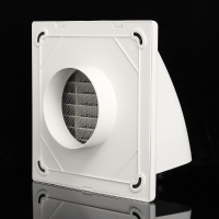 100Mm/125mm/150mm Abs Air Vent Grille Ventilation Cover Wall Grilles Cowl Ventilation Cover