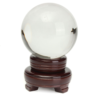 100Mm Clear Crystal Ball Asian Natural Quartz Magic Healing Ball Sphere With Stand