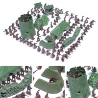 100Pcs 3cm Army Combat Men Kid Toy Soldiers Military Plastic Figurine Action Figure