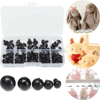 100Pcs 6 12mm Black Plastic Safety Eyes For Dolls Puppets Animal Crafts Stuffed Toy DIY Craft
