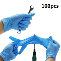 100Pcs Acid Alkali Extra Strong Medical Free Nitrile Disposable Gloves Electronics Food Laboratory