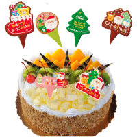 100Pcs Christmas Cupcake Topper Cake Wrappers Decoration Accessories Backing Decoration