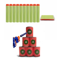 100Pcs Light Green Refill Bullets Dart For Nerf N Strike Elite Rampage Retaliator Series