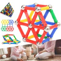 103Pcs Magnetic Building Blocks Set Construction Diy Sticks For Kids Children Educational Gift Toys