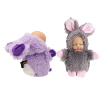 10Cm Cute Rabbit Ball Pendant Plush Doll Key Ring Bag/car Pendant Accessories Toy