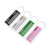 10CM Solar Magnifier Mini Calculator Multifunction Ultra thin Ruler Office Supplies Gift Best Gift