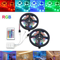 10M Smd2835 Non Waterproof 600 Led Rgb Strip Flexible Tape Light Kit + 24 Keys Controller Dc12v