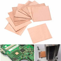 10Pcs 15x15mm Cpu Copper Sheet Laptop Heat Sink 0.1/0.3/0.5/0.8/1.0Mm