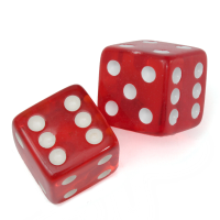 10Pcs 19mm Acrylic Gaming Dice Standard Six Sided Die 5 Colors