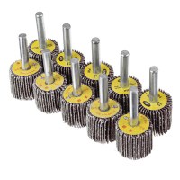 10Pcs 25mm 40&80 Grit Flap Wheel Disc Set Sanding Drill Abrasive Sandpaper Polishing Tool