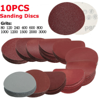 10Pcs 3 Inch Sanding Discs 75mm Sander Discs 80 3000 Grit Sanding Polishing Pads Set