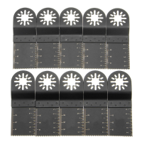 10Pcs 34mm High Carbon Steel Saw Blades For Fein Multimaster Bosch Oscillating Multitool