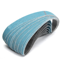 10Pcs 40/60/80/120 Grit 20x520mm Blue Zirconium Sanding Sander Pneumatic Belts