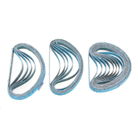 10Pcs 40/60/80 Grit Sanding Belts 10mm X 300mm Sanding Belts Abrasive Tool