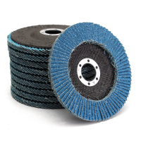 10Pcs 5 Inch 40/60/80/120 Grit Flap Disc Sanding Grinding Wheels