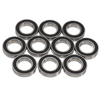 10Pcs 6903 2rs Bearing Abec 1 17x30x7mm Ball Bearings Black