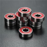 10Pcs Abec 7 Red Sealed Deep Groove Skateboard Ball Bearing 608rs 9x22x6mm Ball Bearing