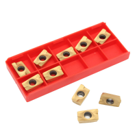 10Pcs Apmt1604pder Ht Carbide Inserts For 400r Milling Cutter
